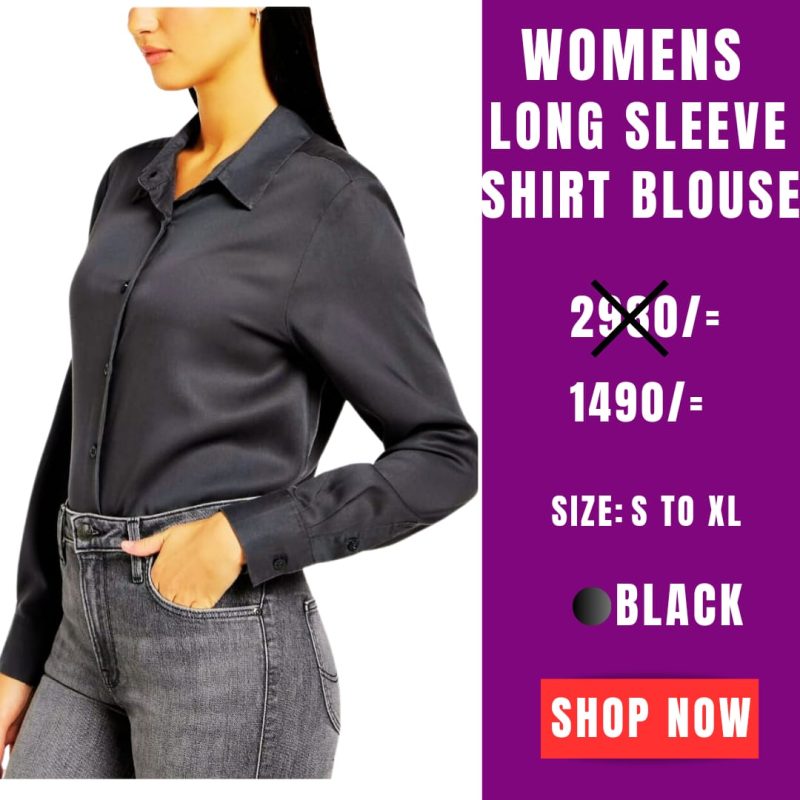 WOMEN'S LONG SLEEVES SHIRT BLOUSE - Image 3