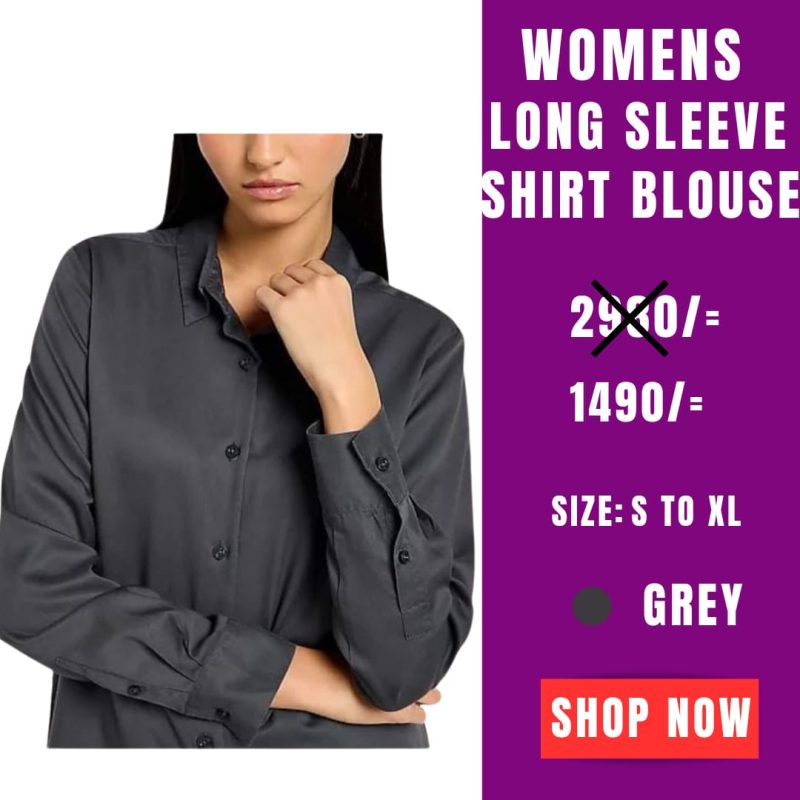 WOMEN'S LONG SLEEVES SHIRT BLOUSE - Image 6